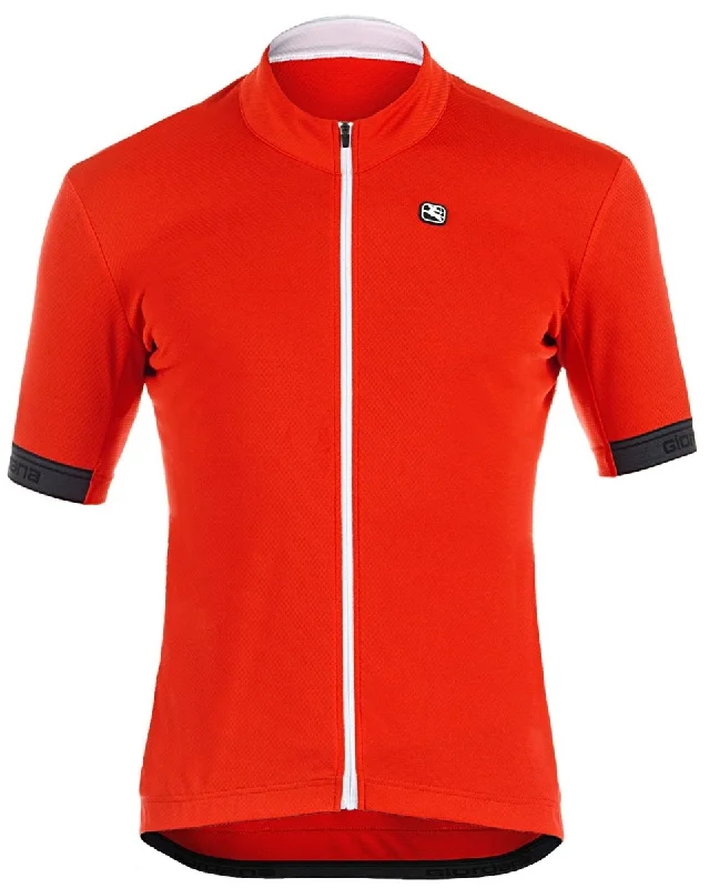 Giordana Fusion Short Sleeve Jersey Red Asymmetrical Jersey Blouse