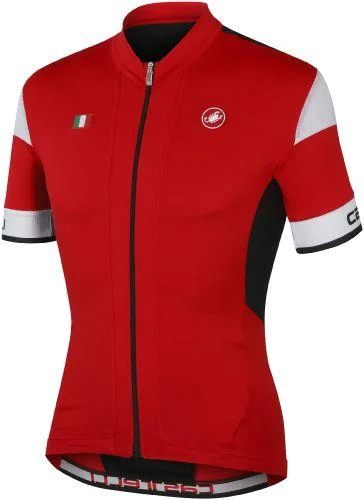 Castelli Fuga Jersey - Red - Black Floral Jersey Blouse