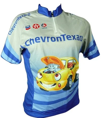 Hincapie Chevron Texaco  Cycling Jersey Scoop Neck Jersey Top