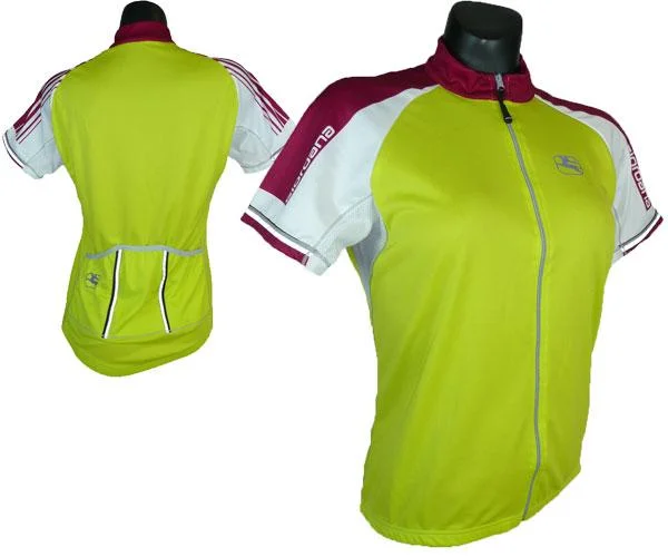 Giordana Womens Silverline Full Zip Cycling Jersey Cotton Jersey Tee