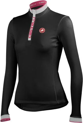 Castelli Women's Winter Cycling Perla Jersey - Black Spring Jersey Blouse