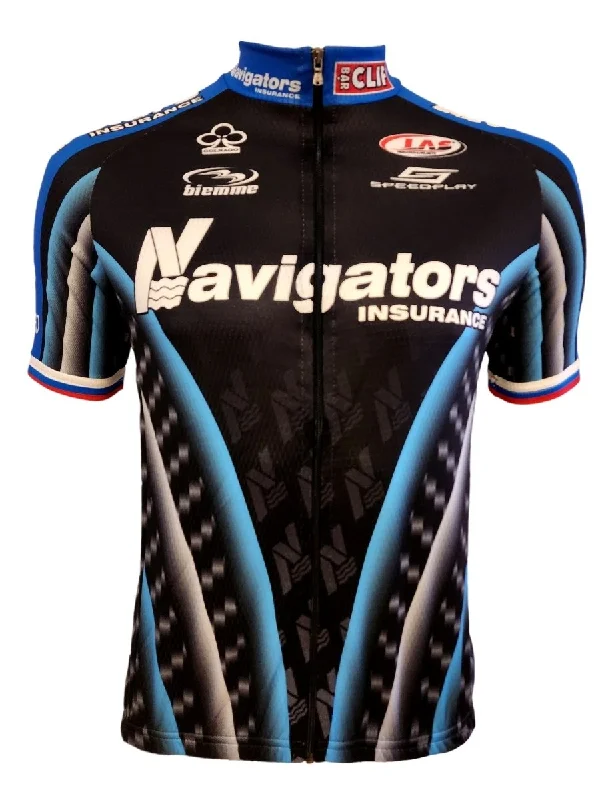 Biemme 2007 Navigators Team Jersey- Russian Sleeve Stripes Evening Jersey Tee