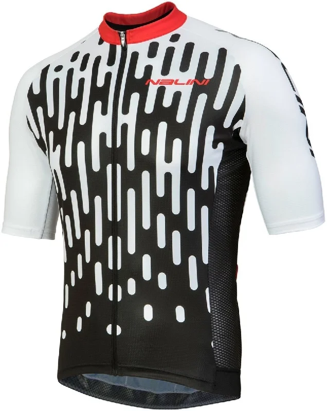 Nalini Podio Short Sleeve Jersey - White-Black Premium Jersey Tee