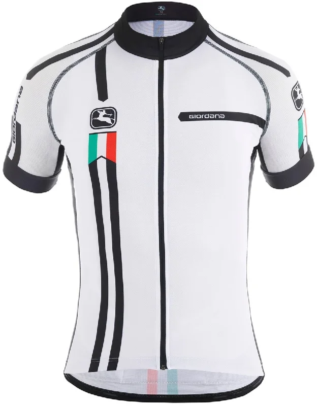 Giordana Trade "Squadra"  Scatto Short Sleeve Jersey - White Cotton Jersey Tee