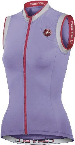Castelli Womens Perla Sleeveless Cycling Jersey - Wisteria Winter Jersey Top