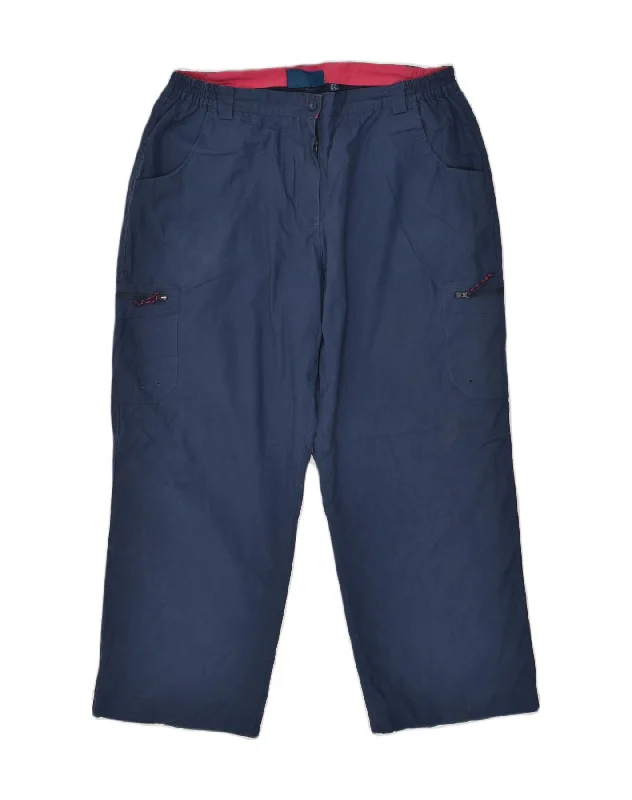 MOUNTAIN WAREHOUSE Womens Cargo Trousers UK 16 Large W34 L27 Navy Blue Trousers fashionable trendy MOUNTAIN WAREHOUSE Womens Cargo Trousers UK 16 Large W34 L27 Navy Blue Trousers fashionable trendy