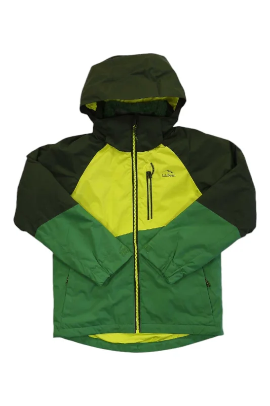 L.L.Bean Kids' Fleece Lined Colorblock 3-In-1 Jacket Jacket Blazer Coat