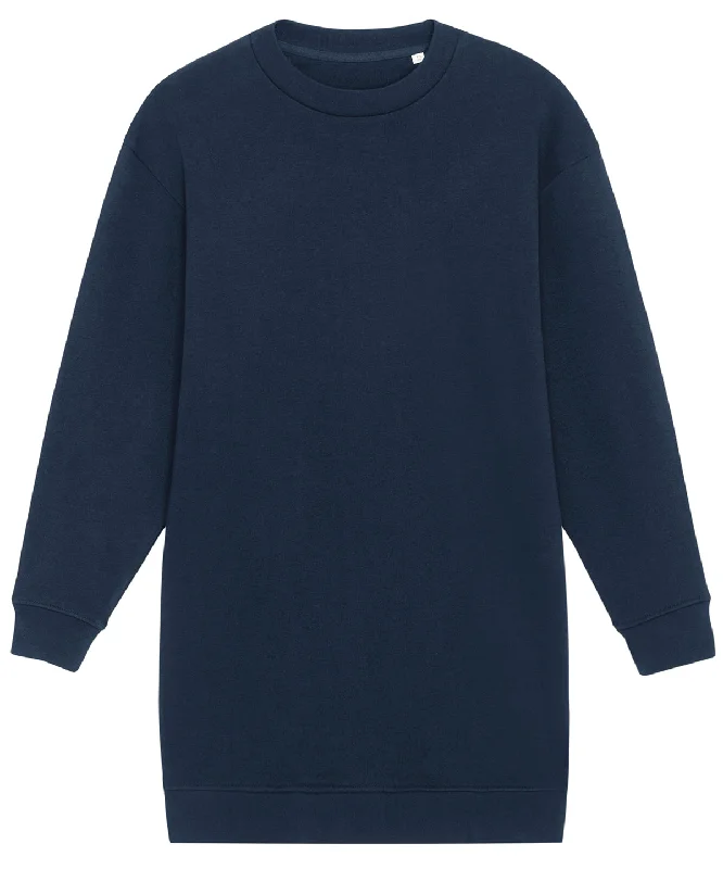 French Navy - Stella Kicker women's crew neck oversized dress (STDW161) Tunics Brand named French Navy - Stella Kicker women's crew neck oversized dress (STDW161) Tunics Brand named