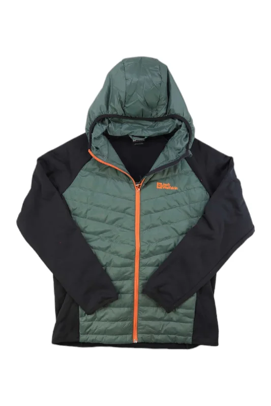 Jack Wolfskin Mens Routeburn Pro Hybrid Jacket Knit Fabric Woven Fabric Fleece Fabric
