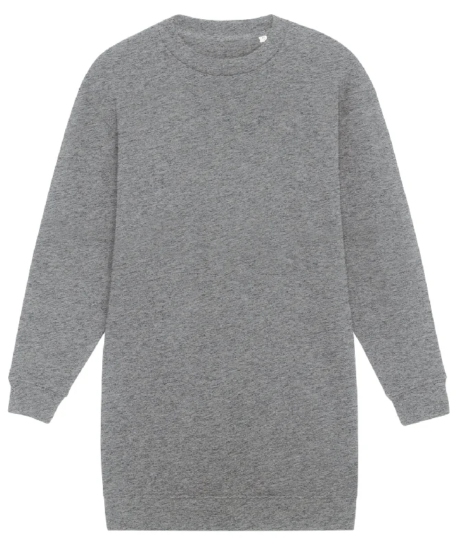 Mid Heather Grey - Stella Kicker women's crew neck oversized dress (STDW161) Tunics Modern contemporary Mid Heather Grey - Stella Kicker women's crew neck oversized dress (STDW161) Tunics Modern contemporary