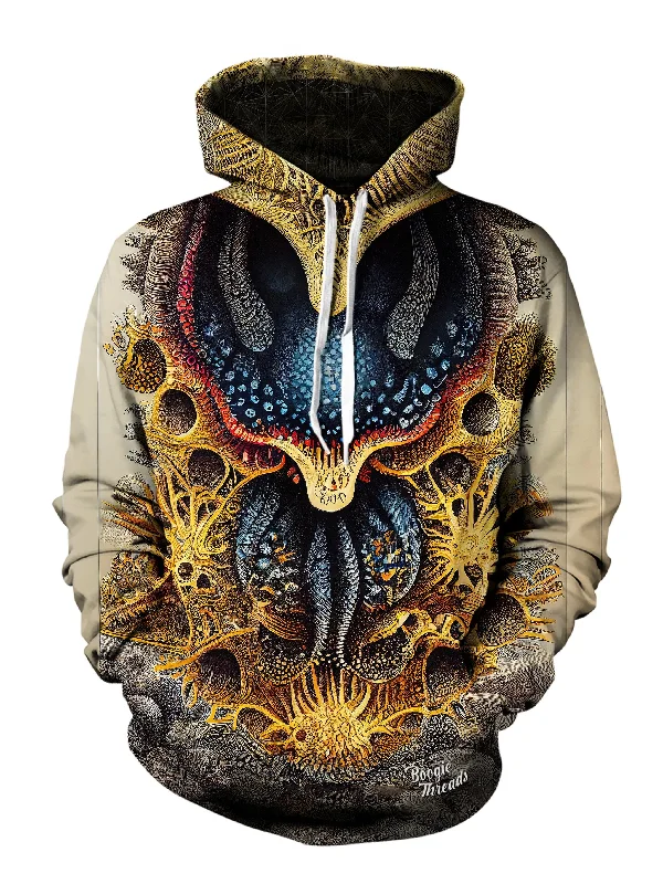 Frightening Flower Unisex Pullover Hoodie Hoodie with Half-Zip Sporty Casual