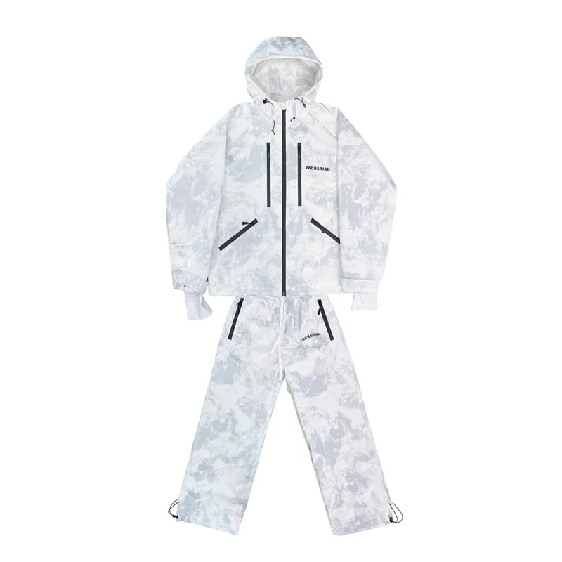 Women's North White Snowsafari Jacket & Pants Set Herringbone Jacket Houndstooth Jacket Plaid Jacket