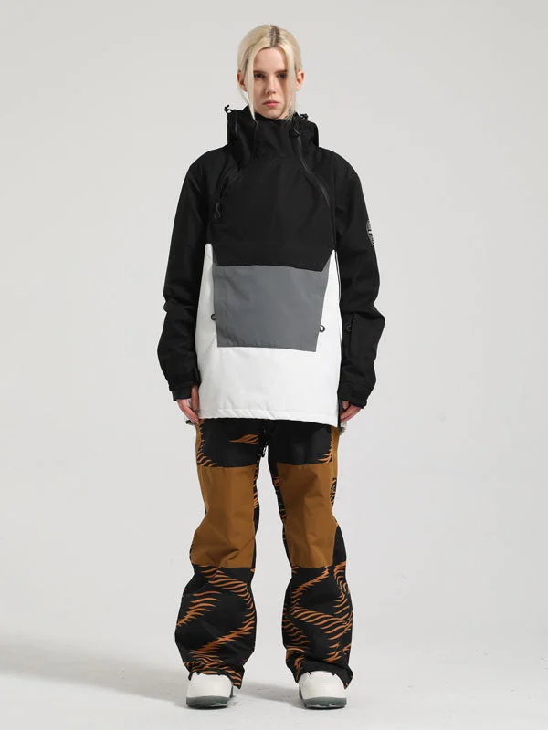 Black Jacket+Brown Pants