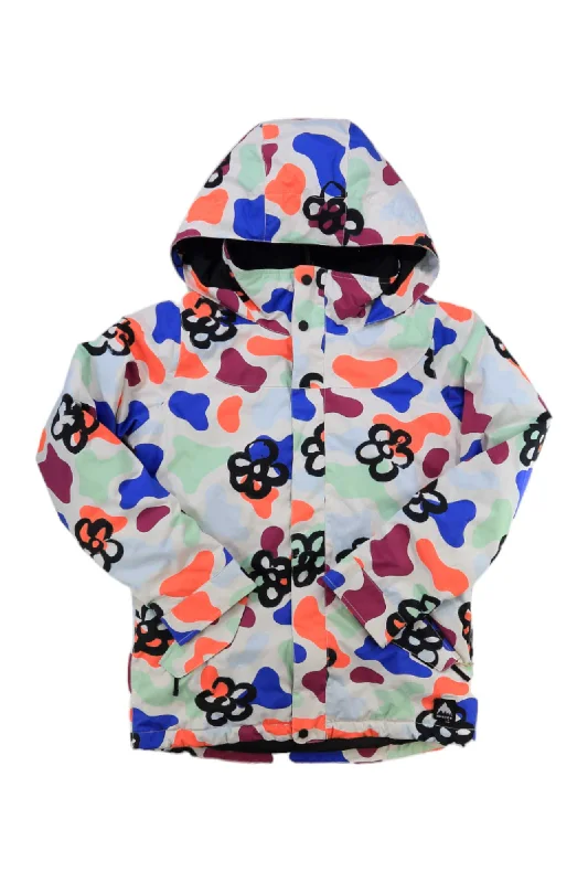 Burton Girls Elodie Jacket Zippered Front Buttoned Front Snap Front