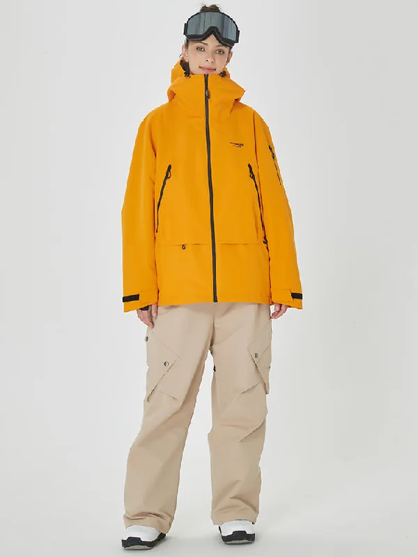 Women's Mountain Breaker Anorak Jacket with Swag Cargo Snowboard Pants Cardigan Sweater Pullover