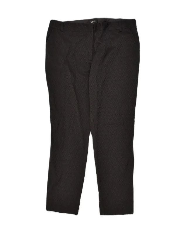 OASIS Womens Slim Casual Trousers UK 16 Large W34 L28 Black Floral Cotton Trousers Polka Dot Cute OASIS Womens Slim Casual Trousers UK 16 Large W34 L28 Black Floral Cotton Trousers Polka Dot Cute