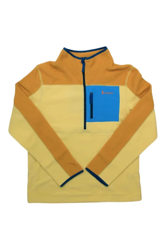 Cotopaxi Kid's Abrazo Half Zip Fleece Jacket Front Pockets Side Pockets Patch Pockets Cotopaxi Kid's Abrazo Half Zip Fleece Jacket Front Pockets Side Pockets Patch Pockets
