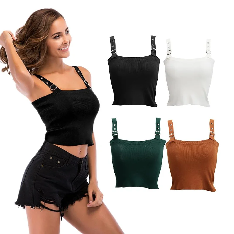 Maxbell Women Casual Basic Vest Off the Shoulder Knit Crop Tops Tank Camis Black M Lace Blend Ribbed Blend Corduroy Blend Maxbell Women Casual Basic Vest Off the Shoulder Knit Crop Tops Tank Camis Black M Lace Blend Ribbed Blend Corduroy Blend