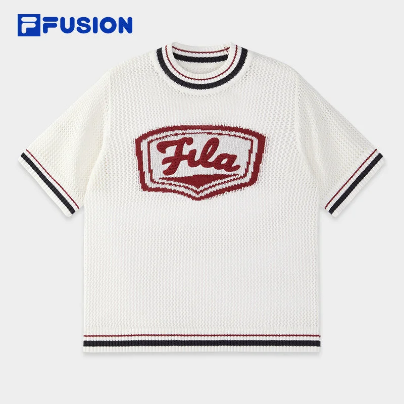 FILA FUSION INLINE CULTURE 2 CAMPUS RHAPSODY Women Knit Sweater (White) Hooded Sweater Collared Sweater Shawl Collar FILA FUSION INLINE CULTURE 2 CAMPUS RHAPSODY Women Knit Sweater (White) Hooded Sweater Collared Sweater Shawl Collar