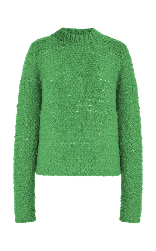 Durand Knit Sweater in Peridot Green Welfat Cashmere Boat Neck Shawl Collar Notched Collar Durand Knit Sweater in Peridot Green Welfat Cashmere Boat Neck Shawl Collar Notched Collar