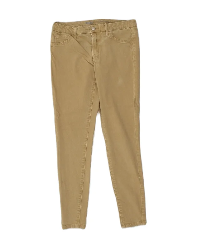 MOSSIMO Womens Skinny Casual Trousers US 8 Medium W29 L29 Khaki Cotton Wide Leg Loose Fit Mid Waist MOSSIMO Womens Skinny Casual Trousers US 8 Medium W29 L29 Khaki Cotton Wide Leg Loose Fit Mid Waist