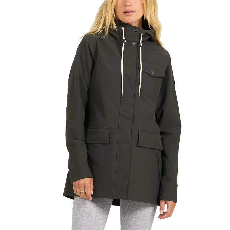 Women's Palisades Rain Jacket Zippered Jacket Buttoned Jacket Snapped Jacket