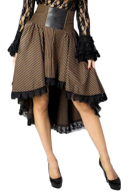 Burleska Julia Steampunk Skirt linen skirt relaxed