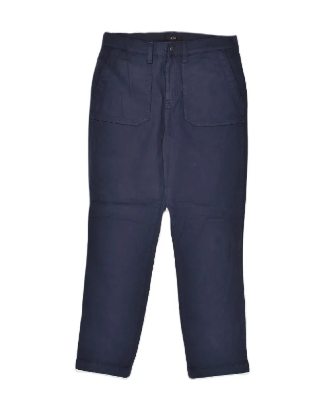 J. CREW Womens Straight Chino Trousers W29 L27 Navy Blue Cotton Trousers Print Floral J. CREW Womens Straight Chino Trousers W29 L27 Navy Blue Cotton Trousers Print Floral