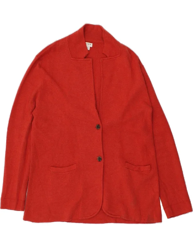 J. CREW Womens Knit 2 Button Blazer Jacket UK 18 XL Red Cotton Striped Jacket Polka Dot Jacket Floral Jacket