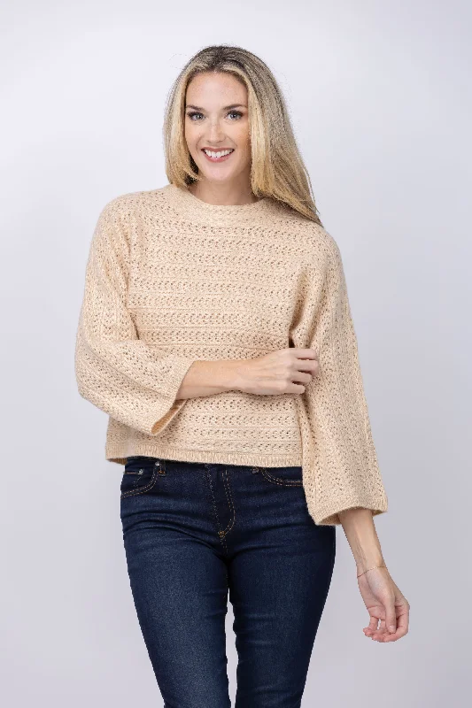 Design History DH New York Contrast-Trim Crewneck Sweater in Cream Combo Front Pockets Side Pockets Patch Pockets Design History DH New York Contrast-Trim Crewneck Sweater in Cream Combo Front Pockets Side Pockets Patch Pockets