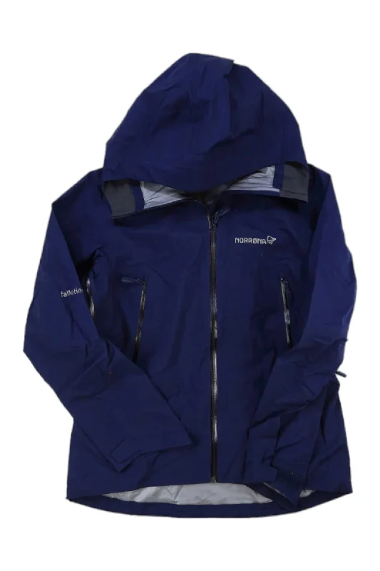 Norrona Womens Falketind GTX Jacket Notch Collar Peter Pan Collar Cowl Neck