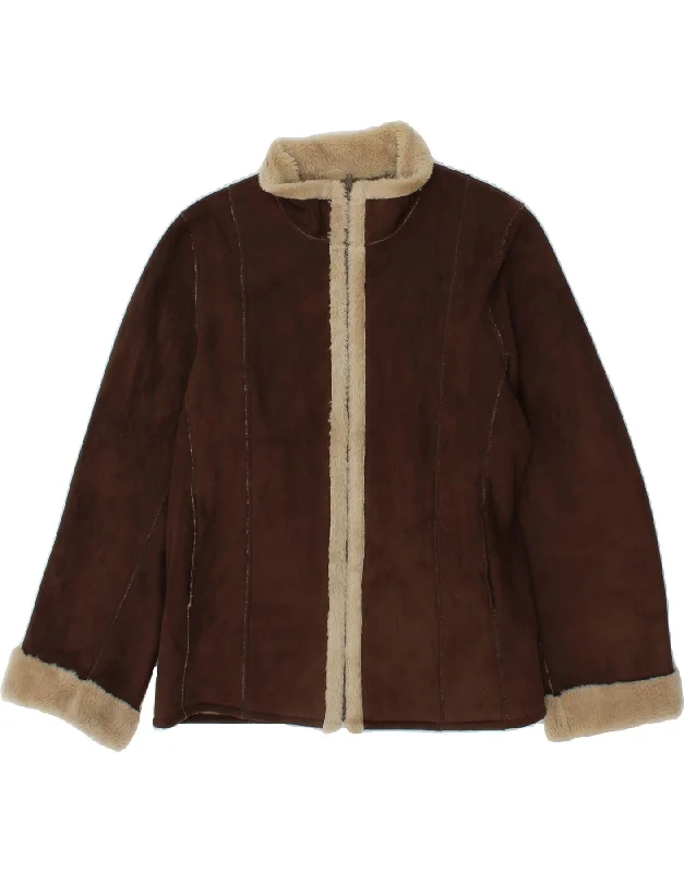 LEE VALLEY Womens Sherpa Jacket UK 18 XL Brown Polyester Satin Jacket Silk Jacket Chiffon Jacket LEE VALLEY Womens Sherpa Jacket UK 18 XL Brown Polyester Satin Jacket Silk Jacket Chiffon Jacket