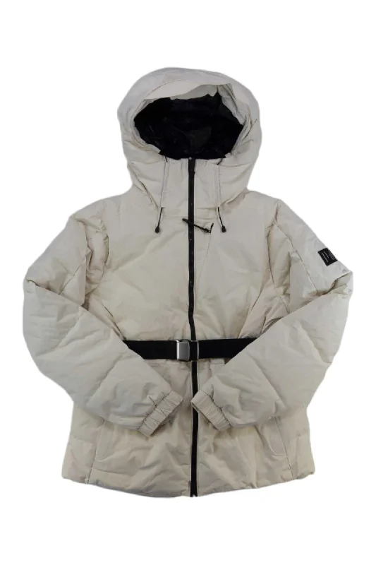 Holden Womens Belted Down Jacket Print Jacket Jacquard Jacket Embroidered Jacket