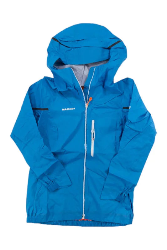 Mammut Women's Nordwand Light HS Hooded Jacket Zip Front Button Front Snap Front