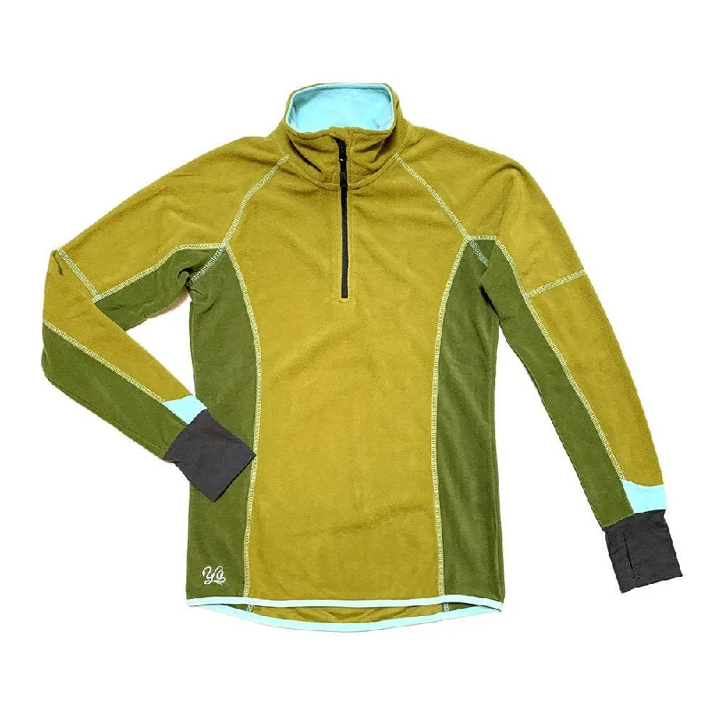 Velocity Earth Womens Quarter-Zip Fleece Jacket Zip Front Button Front Snap Front