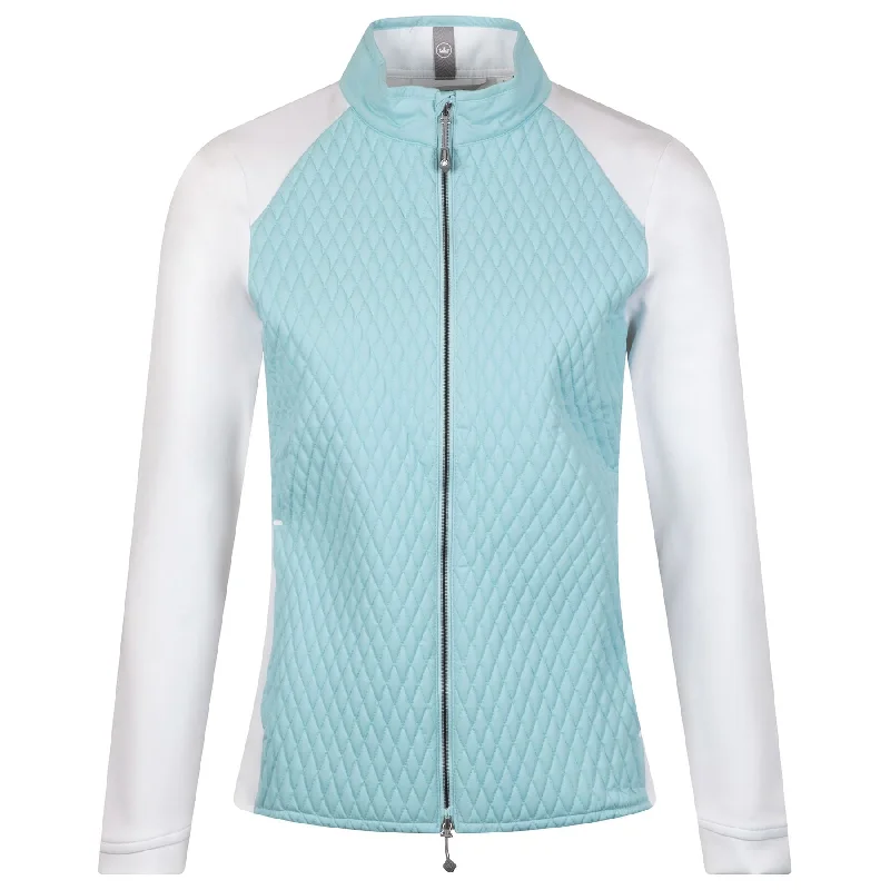 Womens Merge Hybrid Jacket Blue Spruce/White - AW24 Hooded Jacket Caped Jacket Shawl Collar Jacket