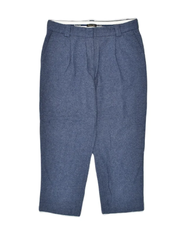 MASSIMO DUTTI Womens Tapered Chino Trousers EU 40 Medium W30 L24 Blue Trousers Hiking Durable