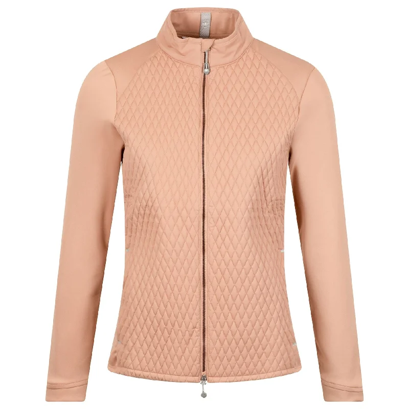 Womens Merge Hybrid Jacket Camel - AW24 One-Shoulder Jacket Off-the-Shoulder Jacket Asymmetrical Jacket
