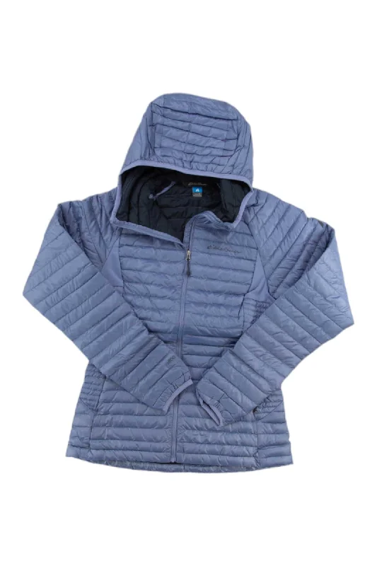 Eddie Bauer First Ascent Women's Microtherm 2.0 Stormdown Hooded Jacket Front Pockets Side Pockets Patch Pockets Eddie Bauer First Ascent Women's Microtherm 2.0 Stormdown Hooded Jacket Front Pockets Side Pockets Patch Pockets