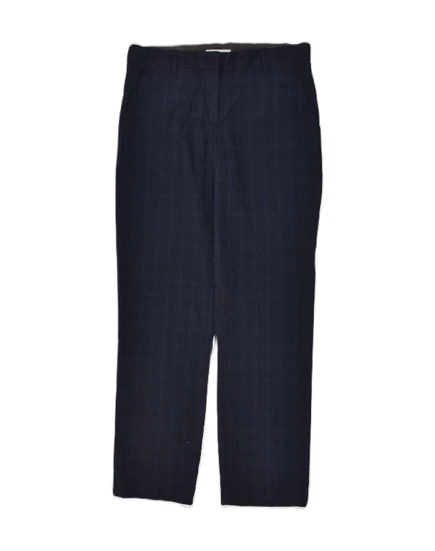 GAP Womens Stretch Straight Casual Trousers US 8 Medium W30 L30 Navy Blue Trousers Striped Patterned GAP Womens Stretch Straight Casual Trousers US 8 Medium W30 L30 Navy Blue Trousers Striped Patterned