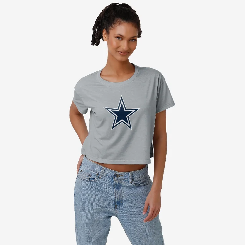 Dallas Cowboys Womens Alternate Team Color Crop Top Lace Blend Ribbed Blend Corduroy Blend Dallas Cowboys Womens Alternate Team Color Crop Top Lace Blend Ribbed Blend Corduroy Blend