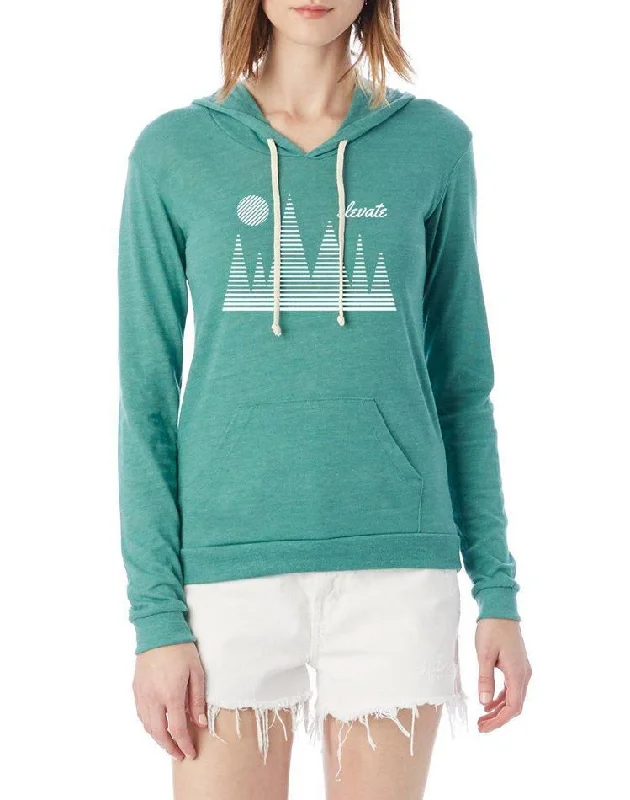 Women's Elevate Lightweight Eco-Jersey Hoodie Hoodie with Hidden Zipper Minimalist Clean Women's Elevate Lightweight Eco-Jersey Hoodie Hoodie with Hidden Zipper Minimalist Clean