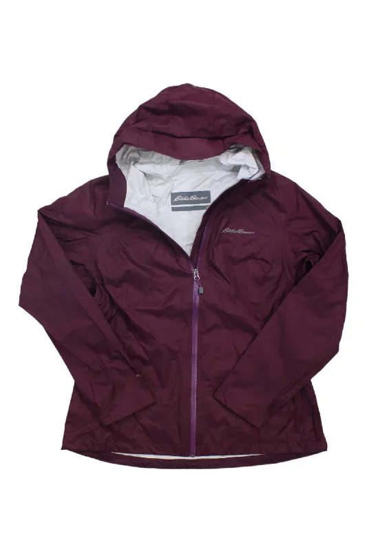 Eddie Bauer Womens Cloud Cap Jacket Ribbed Jacket Pleated Jacket Ruffled Jacket