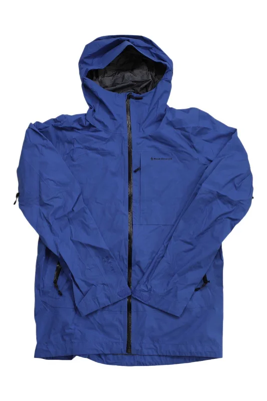 Black Diamond Mens Highline Stretch Shell Jacket One-Shoulder Jacket Off-the-Shoulder Jacket Asymmetrical Jacket