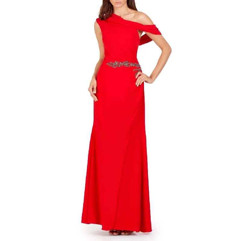 One Shoulder Red Dress