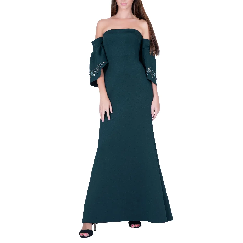 Off Shoulder Petal Sleeve Dress