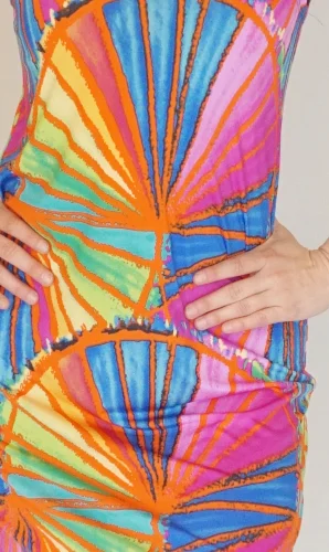 Miami Tropics Spaghetti Dress
