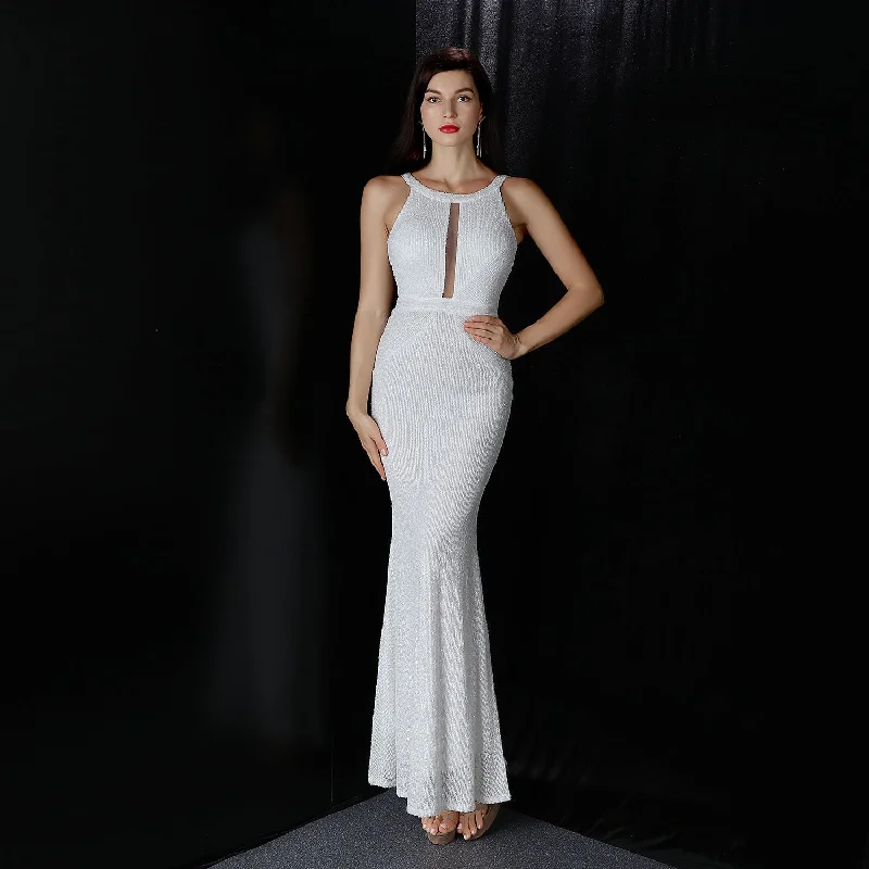 Chloe Formal Collar Charming Slim-Fit Mermaid Dress