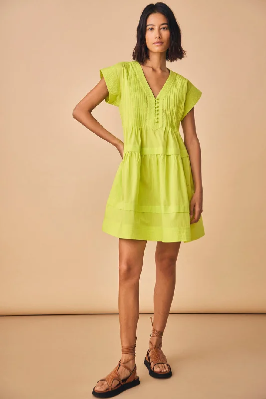 HUNTER BELL PARKER DRESS - LIME