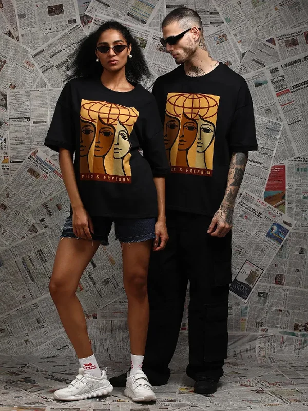 Dillinger Black Graphic Oversized Drop shoulder T-shirt Spandex Blend Rayon Blend Denim Blend Dillinger Black Graphic Oversized Drop shoulder T-shirt Spandex Blend Rayon Blend Denim Blend